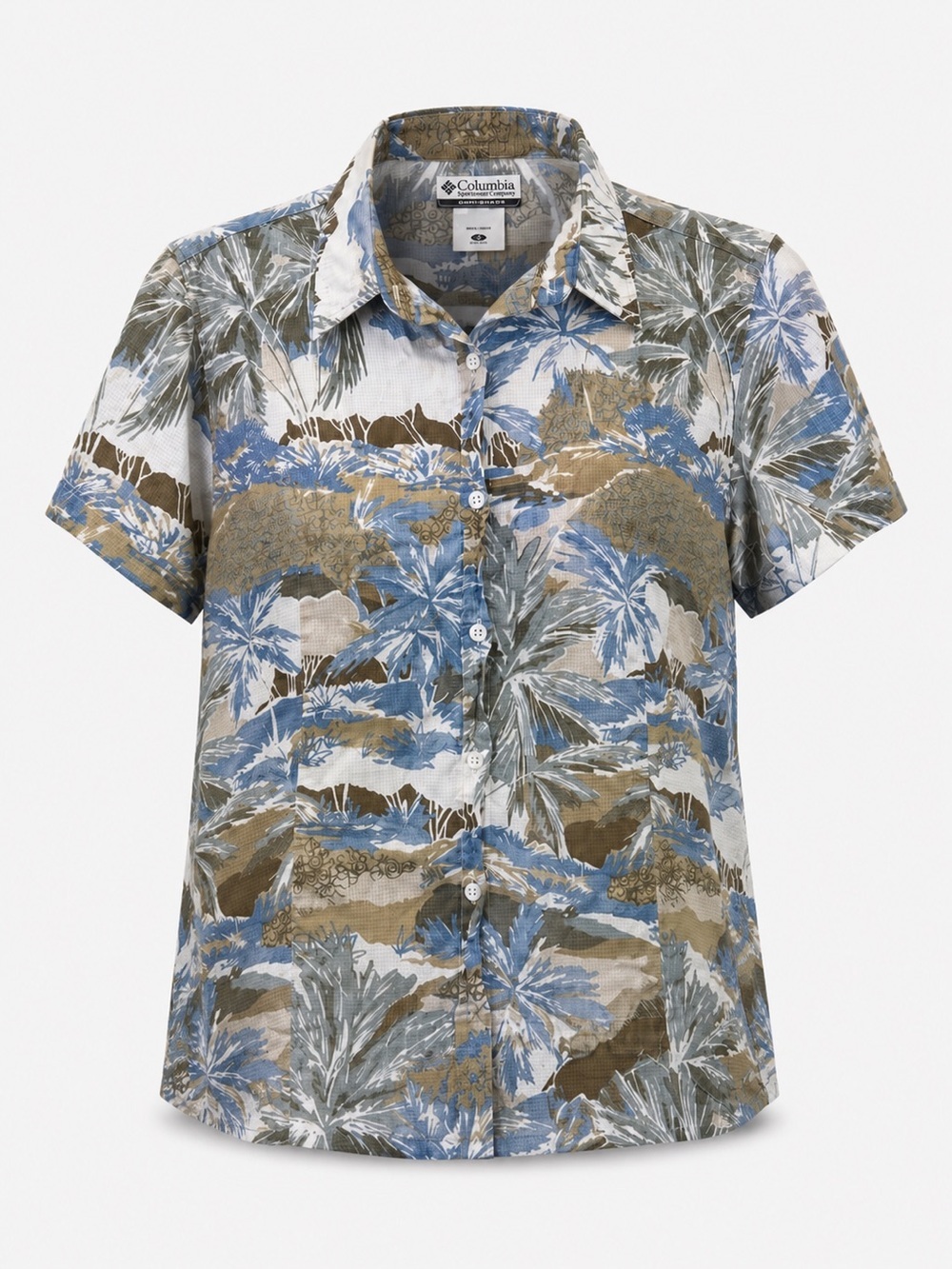 Columbia button down short sleeve shirt, XL